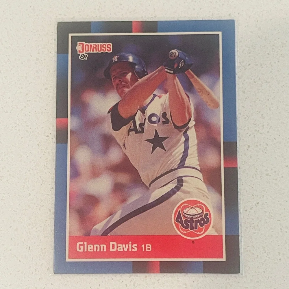 1988 Donruss Glenn Davis 184 Houston Astros Baseball Card MLB First Base